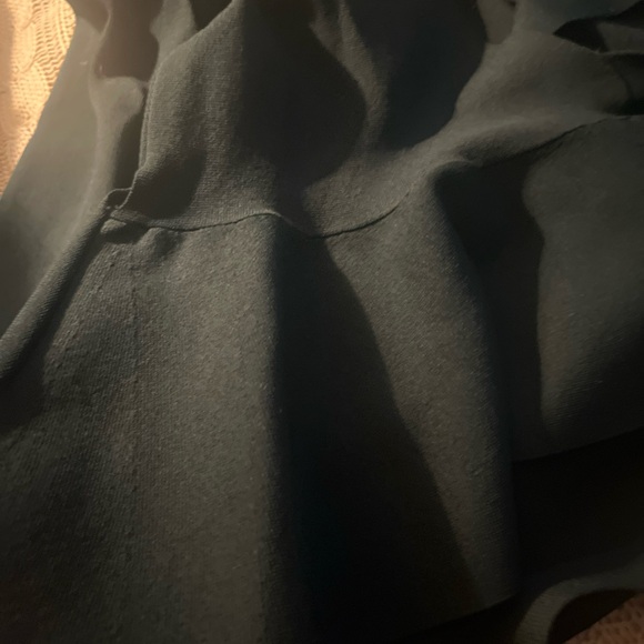 Scanlan Theodore Green Long Sleeve Wrap peplum jacket top small and skirt in XS - Picture 3 of 5